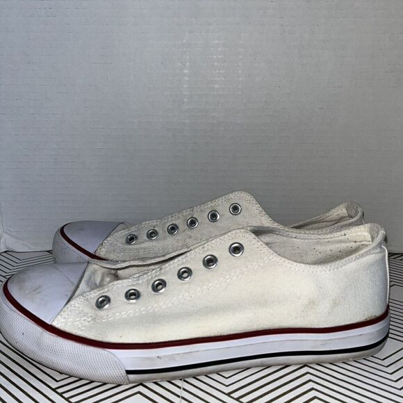 1970s Distressed Sneakers Chuck Taylor Look Alike Low Top Womens Size 9 - Picture 4 of 7